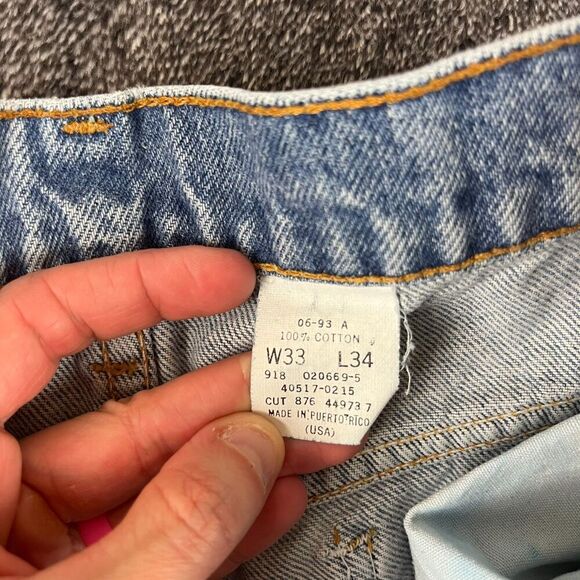 Vtg Levi's 517 Bootcut Denim Men's Jeans 33X34(30X33) Orange Tab USA - Picture 6 of 15